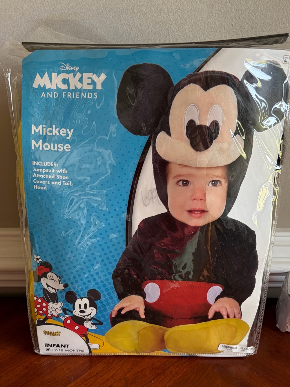Disney Mickey Mouse Infant Costume - Black, Red & Yellow